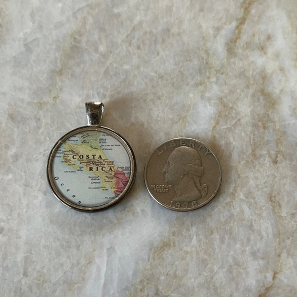 Costa Rica Map Pendant